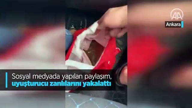 Sosyal medyada yapılan paylaşım, uyuşturucu zanlılarını yakalattı