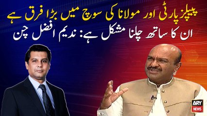 There is a big difference between the thinking of PPP and JUIF: Nadeem Afzal Chan