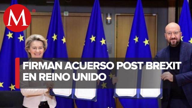 Unión Europea y Reino Unido firman acuerdo comercial post brexit