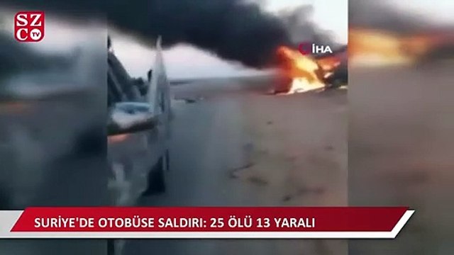 Suriye'de otobüse saldırı: 25 ölü, 13 yaralı