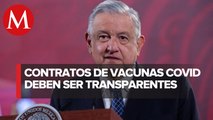 Empresas que distribuyan vacunas deberán transparentar contratos: AMLO