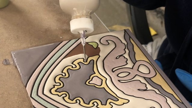 These kitchen and bath clay tiles are made from recycled materials