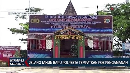 Jelang Tahun Baru Polresta Tempatkan Pos Pengamanan