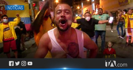 Los hinchas barcelonistas festejaron a nivel nacional