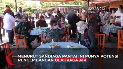 Blusukan, Sandiaga Naik Kano Hingga Cuma Pakai Sendal Jepit