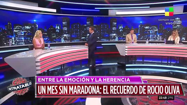 Un mes sin Maradona, el recuerdo de Rocío Oliva en Intratables