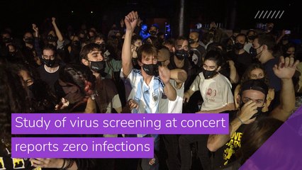 Study of virus screening at concert reports zero infections, and other top stories in entertainment from December 31, 2020.