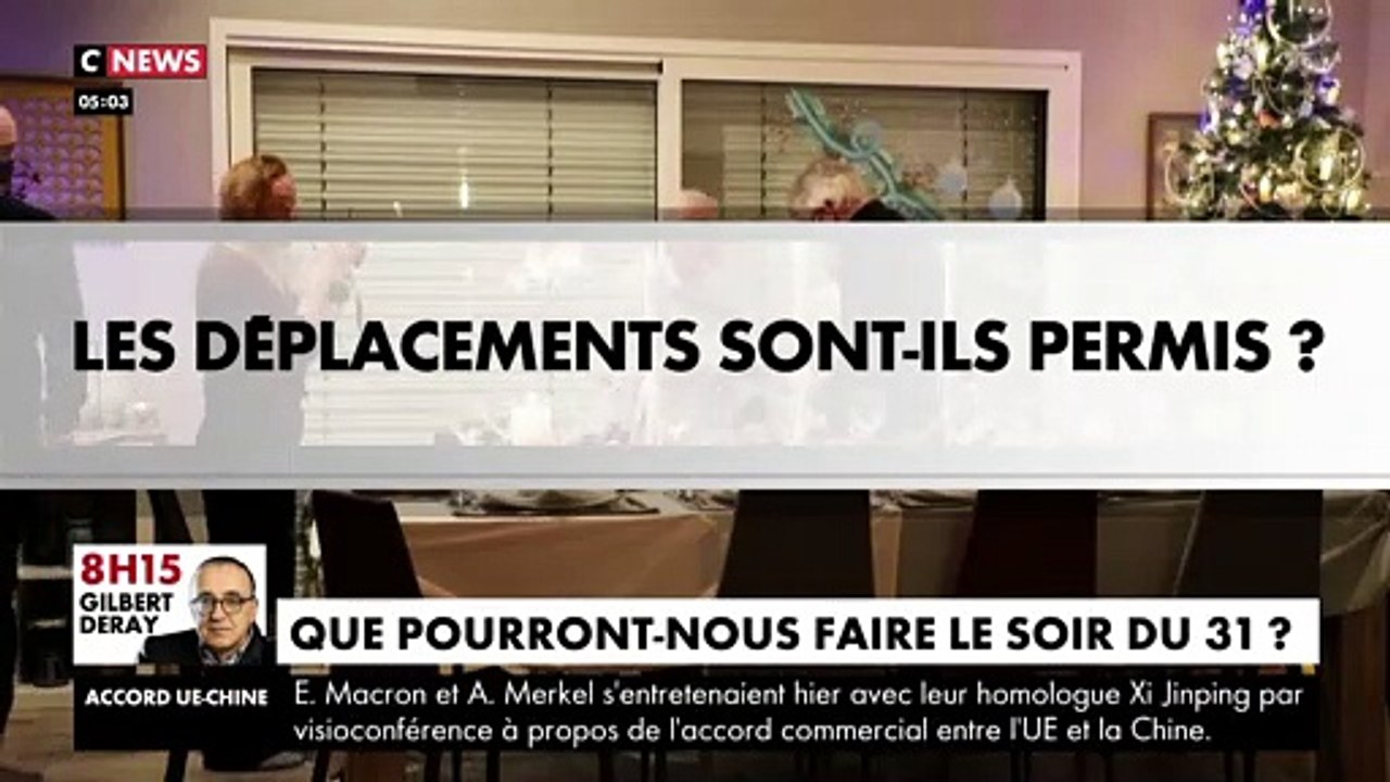 31 décembre : Que peut-on faire et ne pas faire ce soir pour le réveillon du 31 décembre ? Voici la réponse en vidéo pour ne pas être en infraction