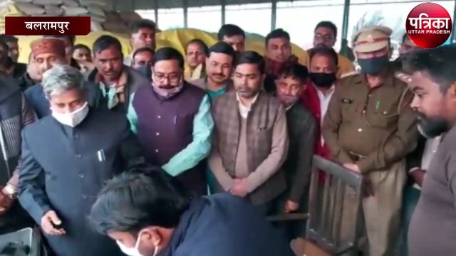 सहकारिता मंत्री ने धान क्रय केंद्र का किया औचक निरीक्षण