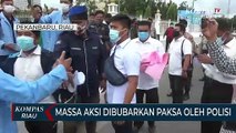 Massa Aksi Dibubarkan Paksa Oleh Polisi