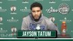Jayson Tatum Postgame Interview | Celtics vs Grizzlies | Jaylen Brown Game