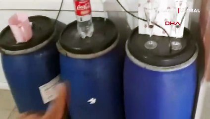 Bursa'da 10 ton sahte içki ele geçirildi