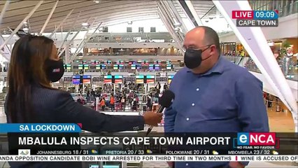 Mbalula inspects Cape Town airport