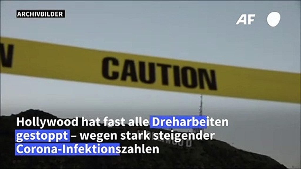 Hohe Corona-Zahlen: Drehstopp in Hollywood