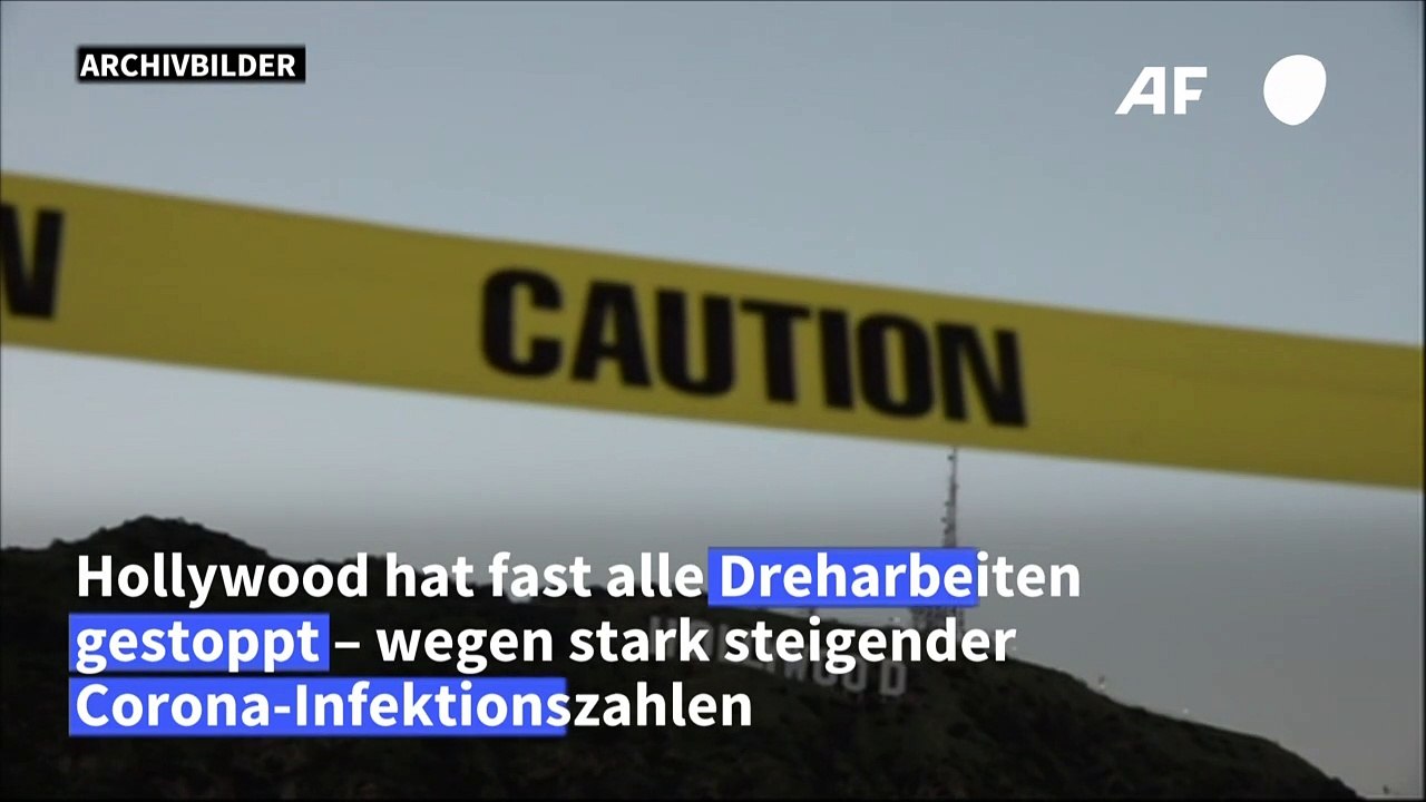 Hohe Corona-Zahlen: Drehstopp in Hollywood