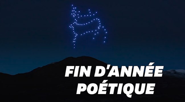 Nouvel an: en Écosse, le spectacle magique de centaines de drones