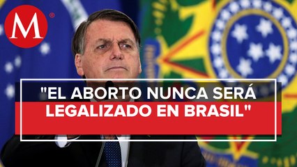 Bolsonaro critica aprobación del aborto en Argentina; "legaliza la muerte de los niños"