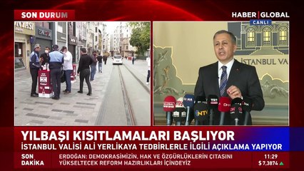 İstanbul Valisi'nden yılbaşı kısıtlamalarına ilişkin flaş açıklama