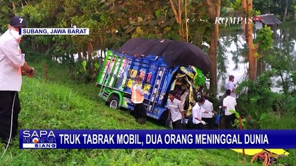 Truk Tabrak Mobil, Dua Orang Meninggal Dunia