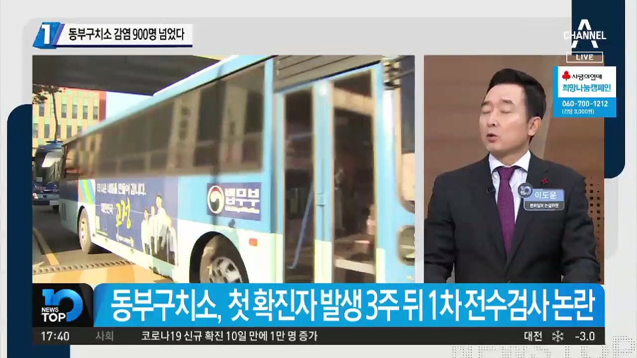 구치소 감염 900명 넘었다