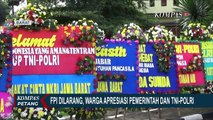 Pasca Larang Kegiatan FPI, Warga Apresiasi Pemerintah TNI dan Polri dengan Karangan Bunga