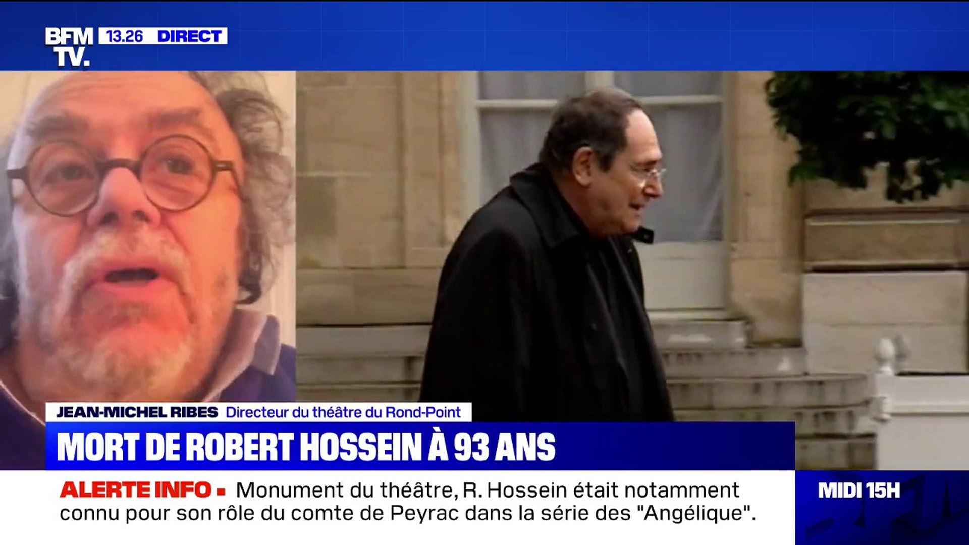 Mort de Robert Hossein: Jean-Michel Ribes se souvient "d'un homme solaire"  - Vidéo Dailymotion