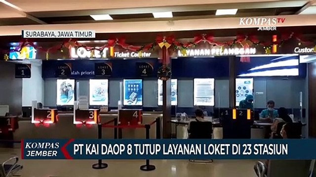 Cegah Penularan Corona, PT KAI Daop 8 Tutup Layanan loket di Stasiun