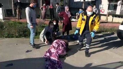 Kazada eşinin öldüğünü zannedip dakikalarca gözyaşı döktü