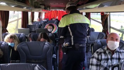 Bursa'da yılbaşı öncesi terminalde HES kodu ve kış lastiği denetimi