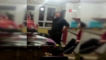 Asker oğlunu karşısında gören annesin sevinç çığlıkları