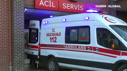 Caddede genç kızın başına yorgun mermi isabet etti