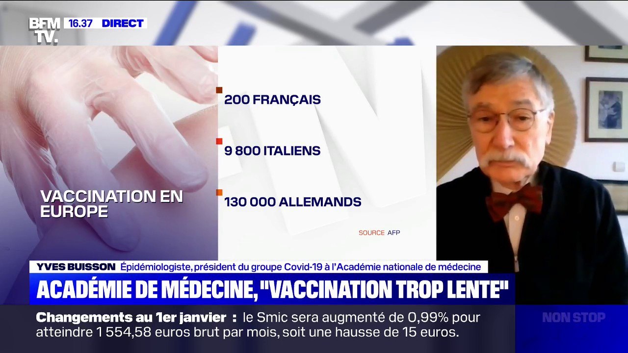 Vaccination contre le Covid-19 en France: le Pr Yves Buisson déplore "des procédures extrêmement longues"