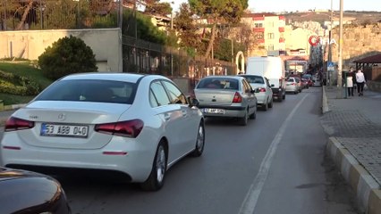 Sinop’ta trafikte yılbaşı yoğunluğu