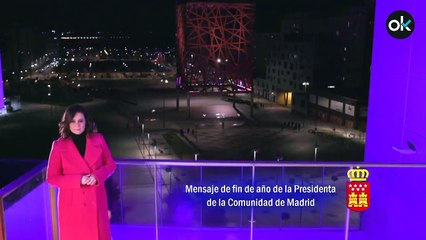 Ayuso retrata a Sánchez en su discurso de Fin de Año por "rehuir de sus responsabilidades" ante el Covid