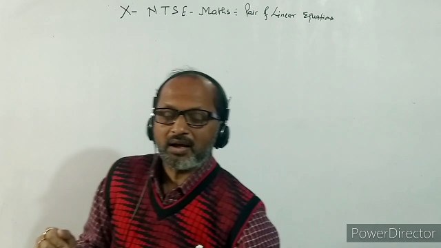 CLASS X- (6), NTSE , Maths, Linear equations in two Variables, Cross multiplication By- A. Prakash.