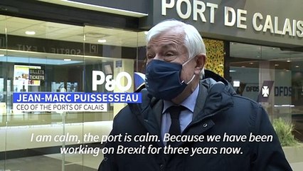 Calais is "calm" ahead of Brexit, as port CEO is confident traffic jams will be avoided
