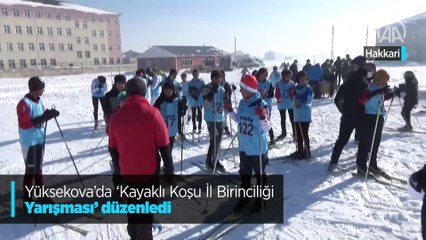 Yüksekova'da "Kayaklı Koşu İl Birinciliği Yarışması" düzenledi