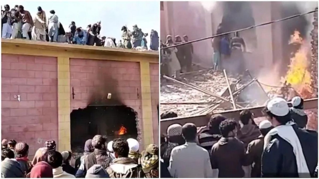 VIDEO: Fundamentalists break temple in Pak, priest weeps