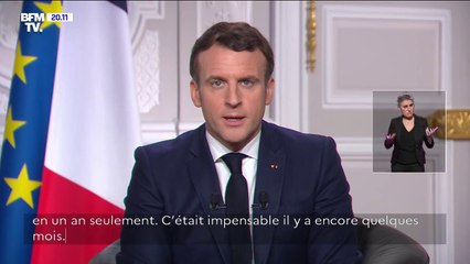 Emmanuel Macron sur le vaccin contre le Covid-19: "L'espoir est là"