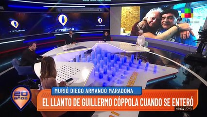 Intrusos recordó el día de la muerte de Maradona