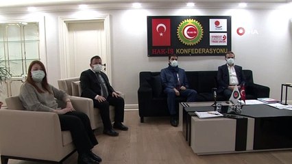 Yeniden Refah Partisi heyetinden HAK-İŞ’e ziyaret