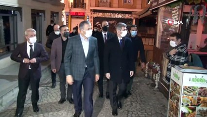 Vali Yerlikaya otellerde misafir edilen evsiz vatandaşları ziyaret etti