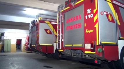 Başkent itfaiyesi yeni yıla görev başında girdi