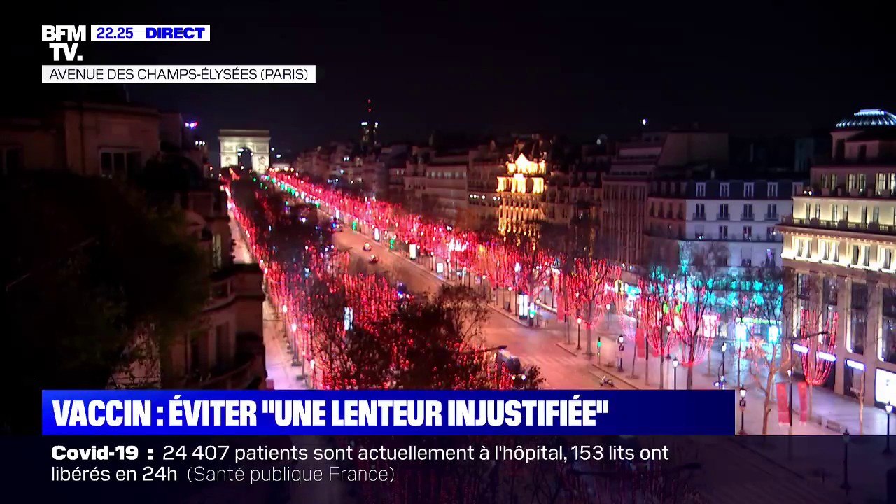 Paris: l'image des Champs-Élysées exceptionnellement vides pour le réveillon du Nouvel An