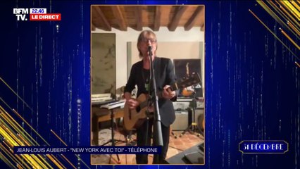 Jean-Louis Aubert chante "New York avec toi" en direct sur BFMTV