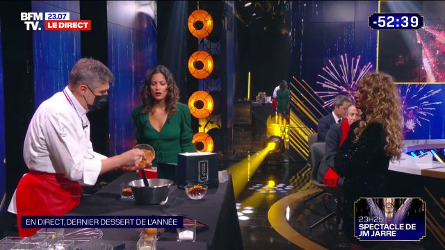 Noisettes, chocolat... Le chef pâtissier Nicolas Bernardé prépare le dernier dessert de l'année