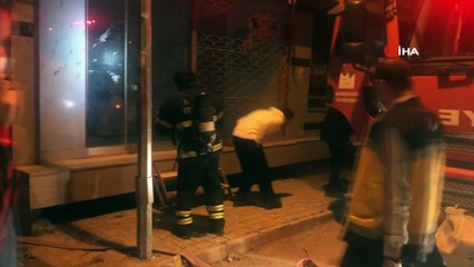 Hatay'da apartmanın bodrumunda yangını