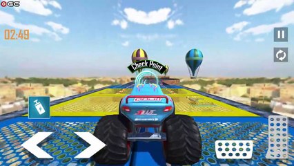 Skyline Car Stunts  Mega Ramp Stunt Racing Games - Impossible Extreme Car Driver Android GamePlay #5