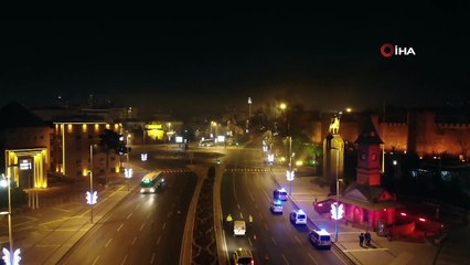 Kayseri yeni yıla sessiz girdi