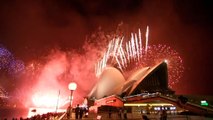 Sydney welcomes 2021 with fireworks over a mostly empty harbour